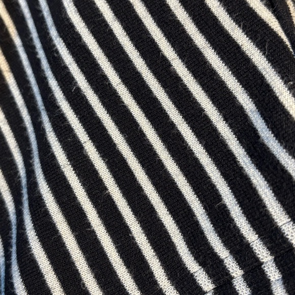Madewell Gallerist Black & White Striped Knit Dress M - Picture 12 of 13
